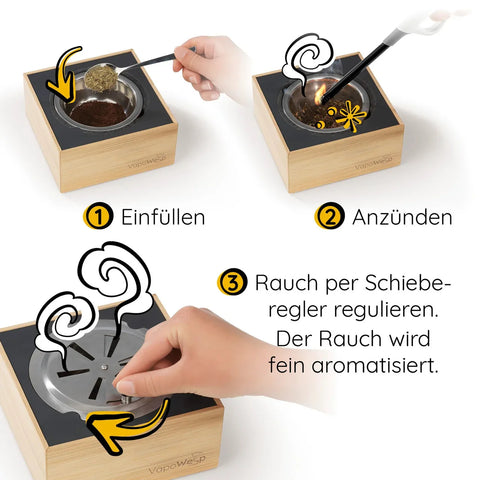 Starterset VapoWesp Räucherbox